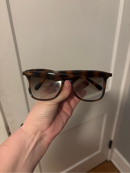 Salvatore Ferragamo Tortoiseshell Sunglasses with Brown Gradient Lenses